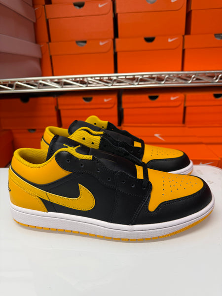 Nike Men's Air Jordan 1 Low Shoes Black Yellow Ochre 553558-072
