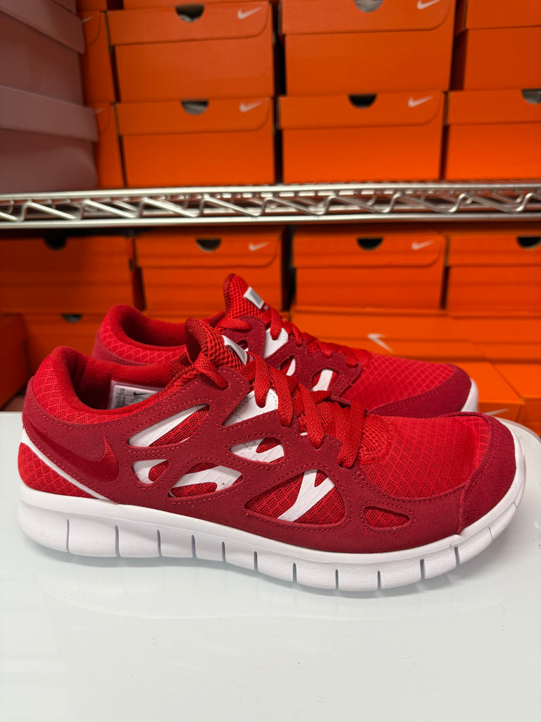 Nike Men's Free Run 2 Shoes University Red White 537732-604