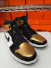 Nike Men's Air Jordan 1 Retro High Golf Shoes Black Gold White DQ0660-002
