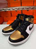 Nike Men's Air Jordan 1 Retro High Golf Shoes Black Gold White DQ0660-002