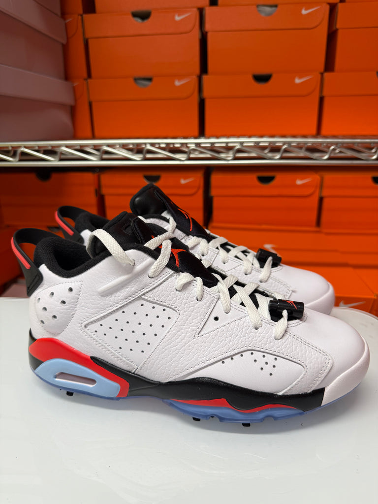 Nike Men's Jordan 6 Retro Golf Shoes White Infrared DV1376-106