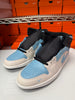 Nike Men's Air Jordan 1 Mid SE Shoes White Blue Chill Black IM6567-121