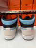 Nike Men's Air Jordan 1 Mid SE Shoes White Blue Chill Black IM6567-121