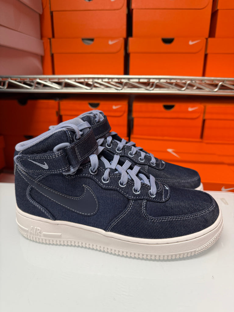 Nike Women's Air Force 1 '07 Mid Shoes Denim White DD9625-400