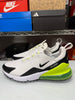 Nike Men's Air Max 270 Golf Shoes White Black Volt CK6483-105
