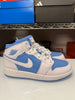 Nike Kids (GS) Air Jordan 1 Mid SE Shoes White Legend Blue FZ3933-114