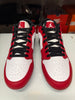 Nike Men's Jordan 1 Low TD Cleat White Black Red FJ6245-106