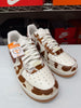 Nike Women's Air Force 1 '07 Shoes Cow Print Brown Sail IO0442-200