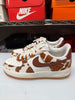 Nike Women's Air Force 1 '07 Shoes Cow Print Brown Sail IO0442-200