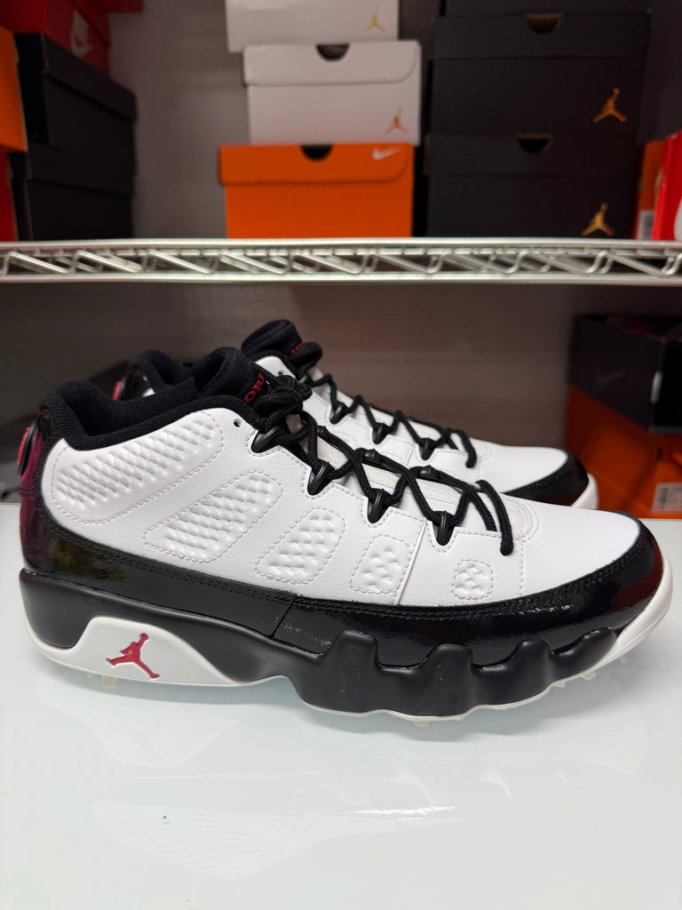 Nike Men's Air Jordan 9 Golf Shoes White Black Red FJ5934-100