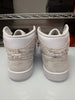 Nike Men's Air Jordan 1 Mid SE Shoes Distressed White Silver IR2271-100