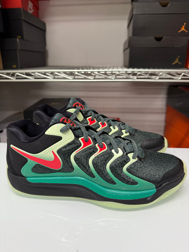 Nike Men's KD 17 Shoes Black Green Light Crimson FJ9487-002