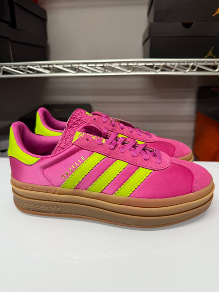 Adidas Women's Gazelle Bold Shoes Slime Fuchsia JI2705