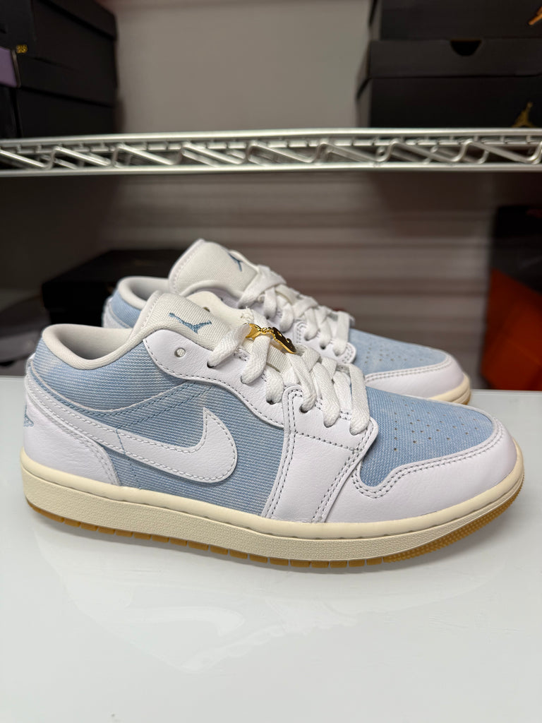 Nike Women's Air Jordan 1 Low SE Shoes Denim Worn Blue HQ2004-400