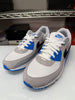 Nike Men's Air Max 90 Shoes White Black Blue FN6958-102