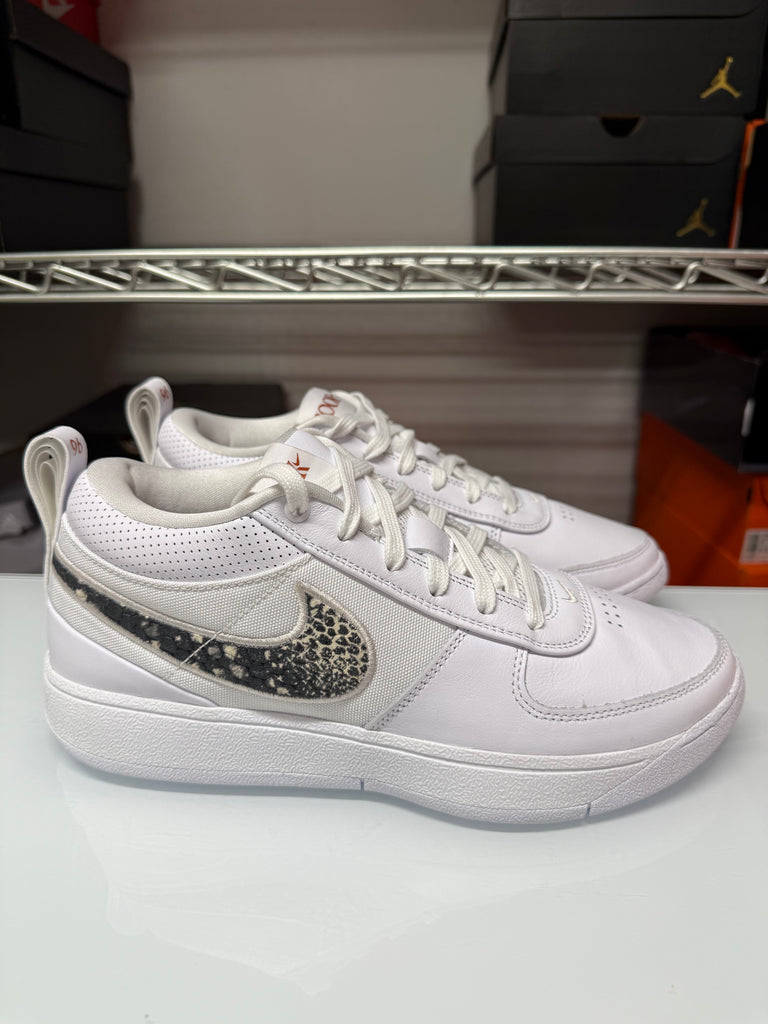 Nike Men's Book 1 Shoes Rattlesnake White Brown FJ4249-101