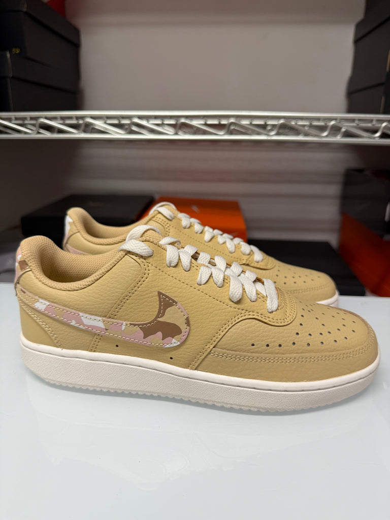 Nike Women's Court Vision Low Shoes Sesame Sail DX3734-200