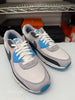 Nike Men's Air Max 90 Shoes Blue Platinum Tint White DM0029-019