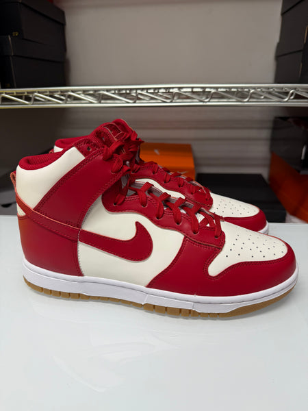 Nike Women's Dunk High Shoes Sail Red White Gum DD1869-114