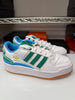 Adidas Women's Forum Bold Stripes Shoes White Green Sky Rush JI0062