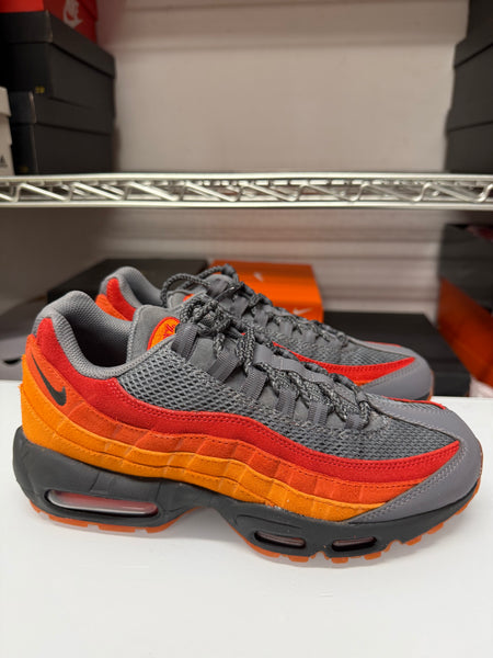 Nike Men's Air Max 95 PRM Shoes Atlanta Grey Orange Red FZ4125-060