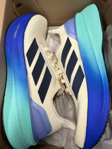 Adidas Women's Ultraboost 5X White Blue Green Shoes JI3057