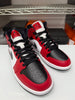 Nike Men's Air Jordan 1 Mid Shoes Chicago Toe Black Red White 554724-069