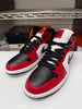 Nike Men's Air Jordan 1 Mid Shoes Chicago Toe Black Red White 554724-069