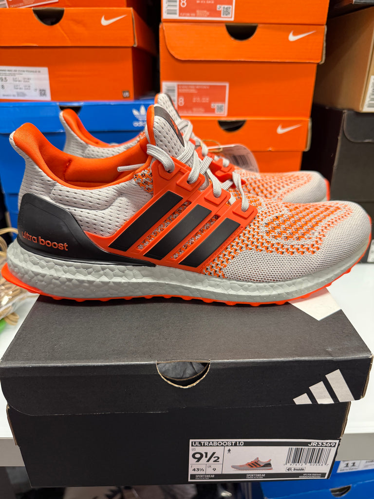 Adidas Men's Ultraboost 1.0 Shoes Grey Orange Black JR3369