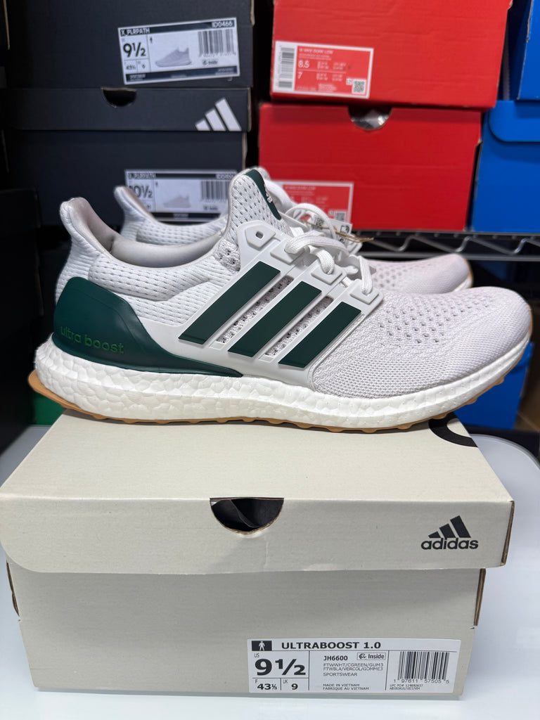 Adidas Men's Ultraboost 1.0 Shoes White Green JH6600