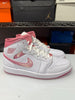 Nike Women's Air Jordan 1 Mid SE Shoes White Desert Berry IO0669-100