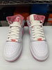 Nike Women's Air Jordan 1 Mid SE Shoes White Desert Berry IO0669-100