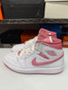 Nike Women's Air Jordan 1 Mid SE Shoes White Desert Berry IO0669-100