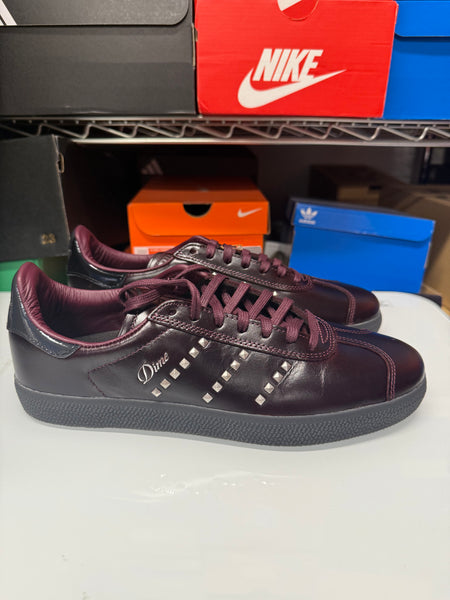 Adidas Men's Dime Gazelle ADV Shoes Maroon Silver Black IG2046