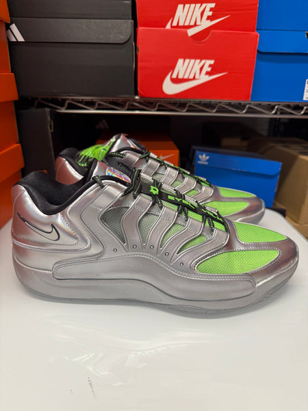 Nike Men's KD 18 EYBL Shoes Metallic Silver Grey IF2519-001