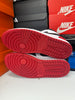 Nike Men's Air Jordan 1 Low Bred Toe 2.0 Shoes Red Black White 553558-161
