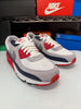 Nike Men's Air Max 90 USA White Red Blue Shoes DM0029-117