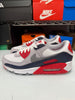 Nike Men's Air Max 90 USA White Red Blue Shoes DM0029-117