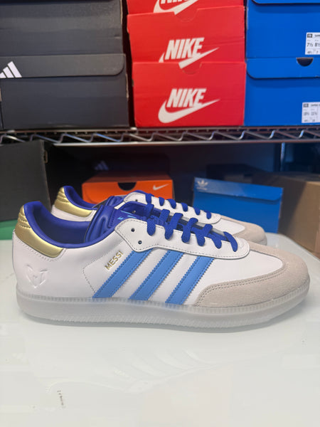 Adidas Men's Samba Messi Shoes White Blue ID3550