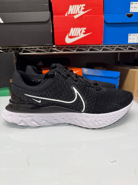Nike Men's React Infinity Run Flyknit 3 Shoes Black White DH5392-001