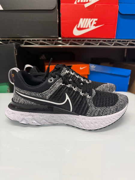 Nike Men's React Infinity Run Flyknit 2 Shoes Black Grey White CT2357-101