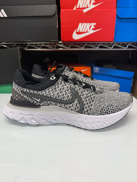 Nike Men's React Infinity Run Flyknit 3 Shoes Black Grey White DH5392-006
