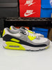 Nike Men's Air Max 90 OG Volt Shoes White Black Grey Volt CD0881-103