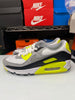 Nike Men's Air Max 90 OG Volt Shoes White Black Grey Volt CD0881-103