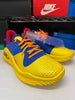 Under Armour Men's Curry 4 Low Flotro Shoes Blue Yellow 3026620-400