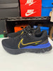 Nike Men's React Infinity Run Flyknit 3 Shoes Black Blue Yellow DZ4845-001