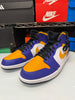 Nike Men's Air Jordan 1 Mid Shoes Lakers Purple Yellow DQ8426-517
