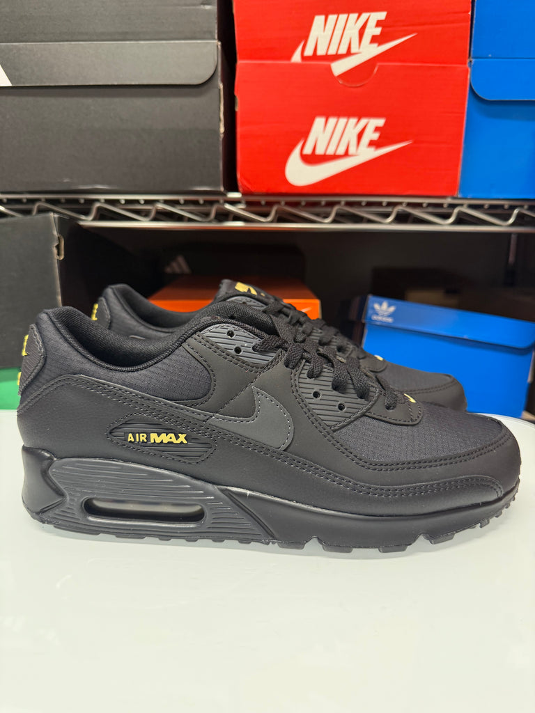 Nike Men's Air Max 90 Shoes Black Buff Gold IB7680-001