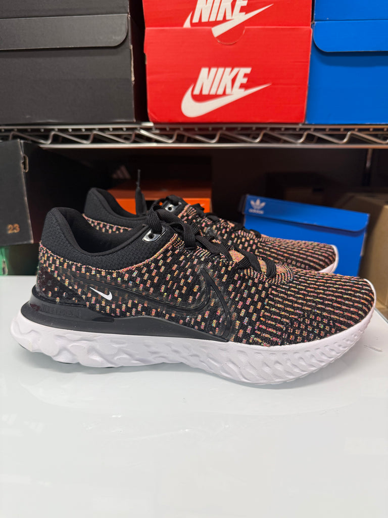 Nike Men's React Infinity Run Flyknit 3 Shoes Black Blue Pink Orange DH5392-002