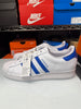 Adidas Men's Superstar Shoes Cloud White Blue IG9368